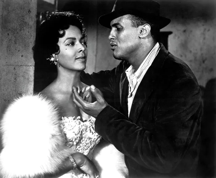 Framed Print : CARMEN JONES, Dorothy Dandridge, Harry Belafonte, 1954. TM and Copyright (c) 20th Century Fox Film Corp. All rights reserved. Courtesy: Everett Collection