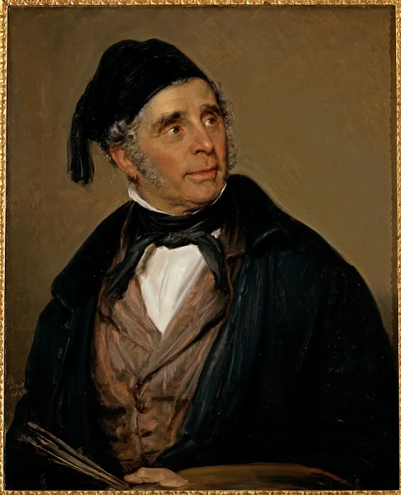 Framed Print : Carnovali Giovanni know as Piccio, Portrait of Pietro Ronzoni, 1847, 19th Century, oil on canvas