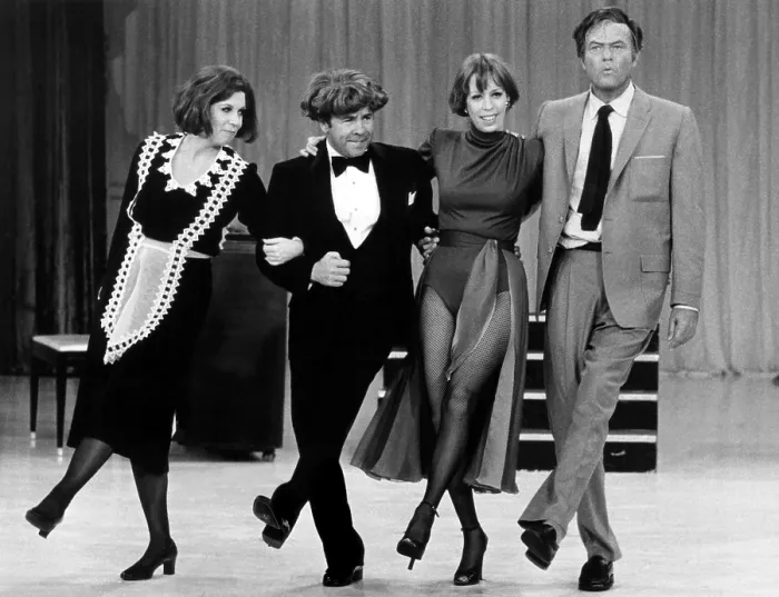 Framed Print : THE CAROL BURNETT SHOW, from left: Vicki Lawrence, Tim Conway, Carol Burnett, Harvey Korman, 1967-1978 Framed Print : THE CAROL BURNETT SHOW, from left: Vicki Lawrence, Tim Conway, Carol Burnett, Harvey Korman, 1967-1978