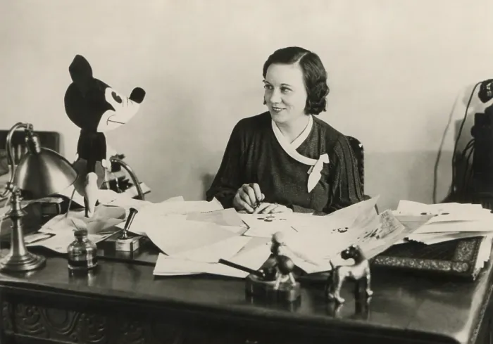 Framed Print : Carolyn Shafer, secretary to Mickey Mouse. She also edited and distributed the Mickey Mouse Melodeon, an internal newsletter for the Disney Studios. Ca. 1930-34 Framed Print : Carolyn Shafer, secretary to Mickey Mouse. She also edited and distributed the Mickey Mouse Melodeon, an internal newsletter for the Disney Studios. Ca. 1930-34