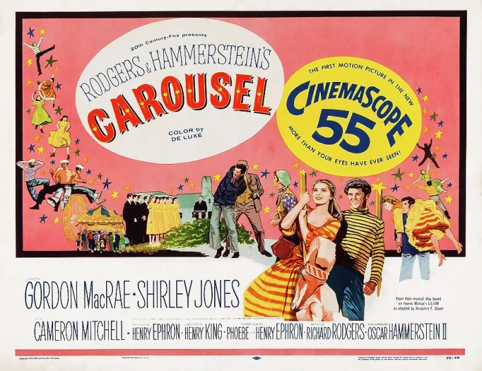 Framed Print : CAROUSEL, US poster art, Shirley Jones, Gordon MacRae, 1956, TM and Copyright 20th Century Fox Film Corp. All rights reserved. Courtesy: Everett Collection