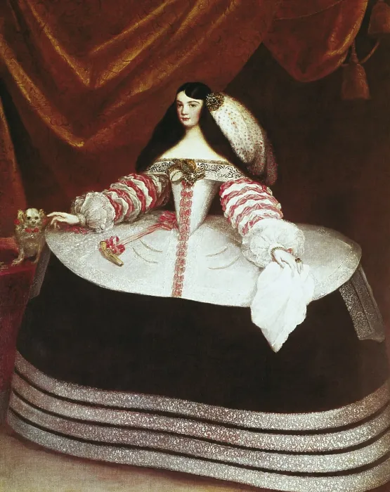 Framed Print : CARREnO DE MIRANDA, Juan (1614-1685). Dona Ines de Zuniga. 1660. Baroque art. Oil on canvas. SPAIN. Madrid. LAzaro Galdiano Foundation