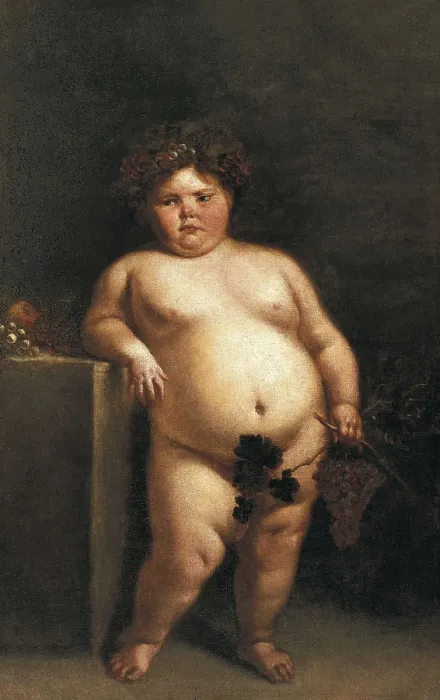 Framed Print : CARREO DE MIRANDA, Juan (1614-1685). La monstrua desnuda (Eugenia Martnez Vallejo Unclothed). ca. 1650. Represented as Bacchus. Baroque art. Oil on canvas. SPAIN. Madrid