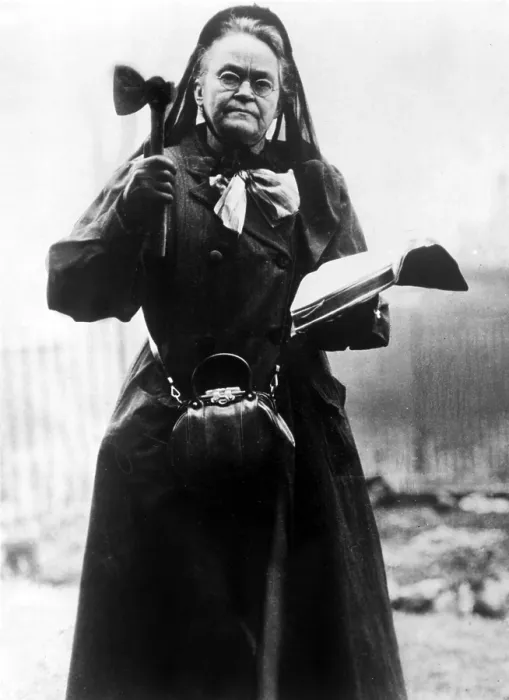 Framed Print : Carrie Nation at the peak of her career, circa 1900s. CSU Archives / Everett Collection