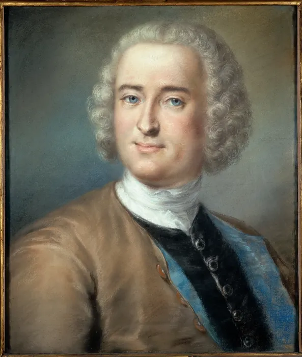 Framed Print : Carriera Rosalba, probably Carlevaris Marianna, Portrait of a Stranger, 18th Century, pastel on paper, Italy, Lombardy, Milan, Brera Art Gallery
