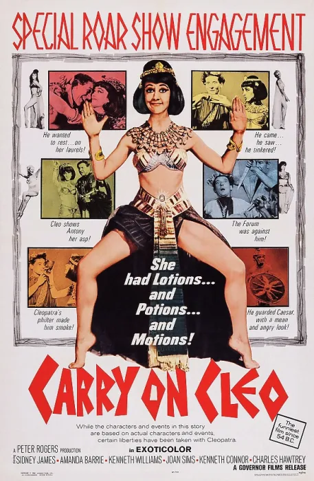 Framed Print : CARRY ON CLEO, US poster art, center: Amanda Barrie, 1964