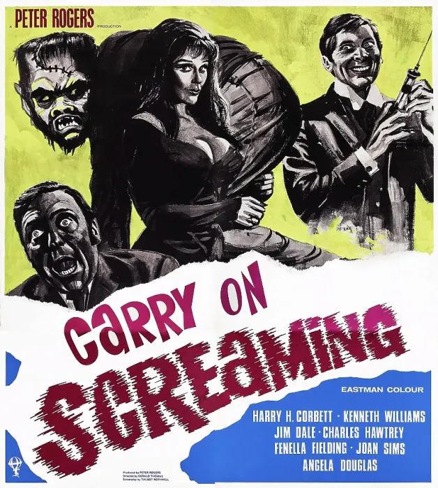 Framed Print : CARRY ON SCREAMING!, British poster, from left: Fenella Fielding, Kenneth Williams, 1966 Framed Print : CARRY ON SCREAMING!, British poster, from left: Fenella Fielding, Kenneth Williams, 1966