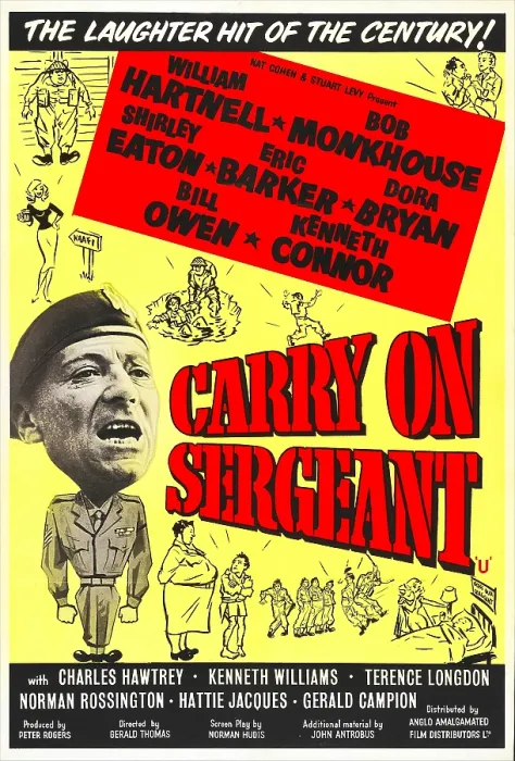 Framed Print : CARRY ON SERGEANT, British poster, William Hartnell, 1957