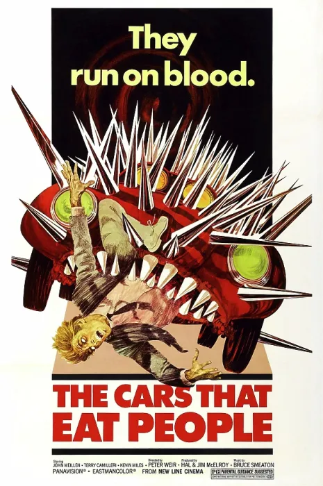 Framed Print : THE CARS THAT ATE PARIS, (aka CARS THAT EAT PEOPLE), 1974