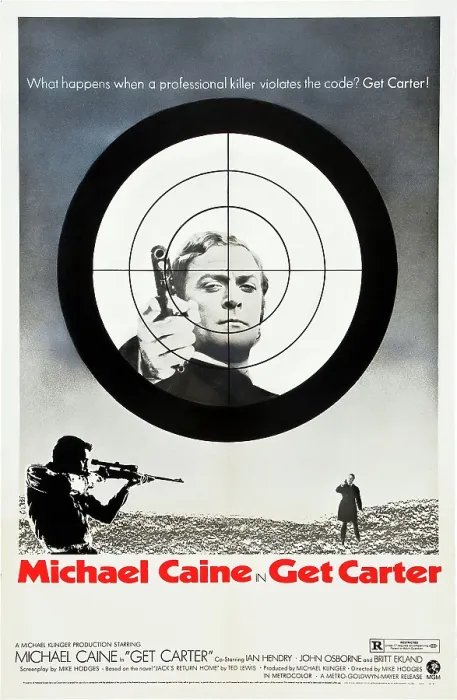 Framed Print : GET CARTER, US poster art, Michael Caine, 1971
