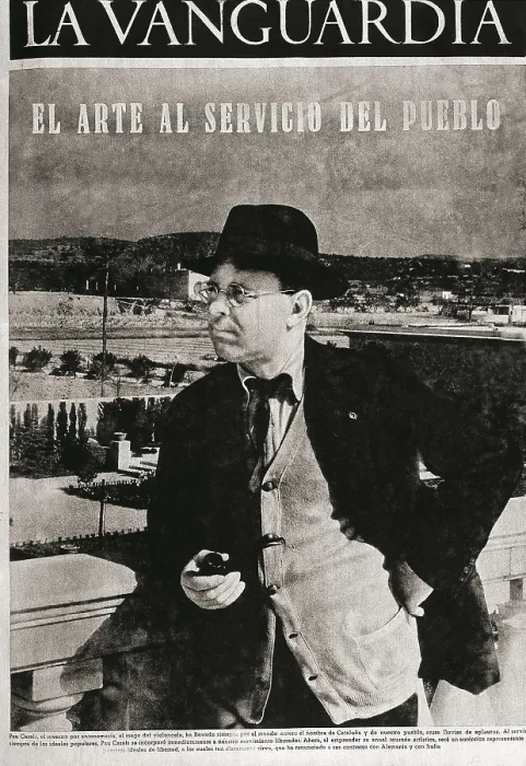 Framed Print : CASALS, Pau (1876-1973). Cover of 'La Vanguardia' (18th November 1936). AISA / Everett Collection**US SALES ONLY**