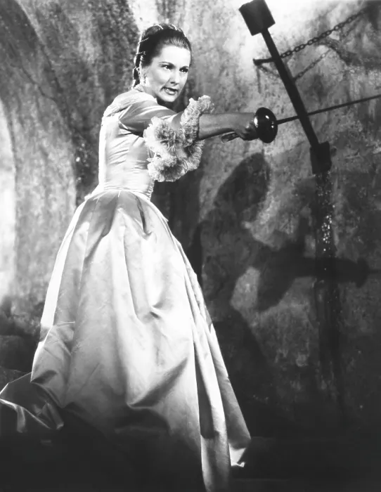 Framed Print : CASANOVA'S BIG NIGHT, Joan Fontaine, 1954