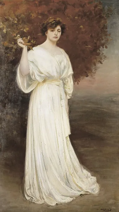Framed Print : CASAS i CARBO, Ramn (1866-1932). Portrait of Mrs. 1899 - 1905. Modernism. Oil on canvas. SPAIN. Barcelona. National Art Museum of Catalonia