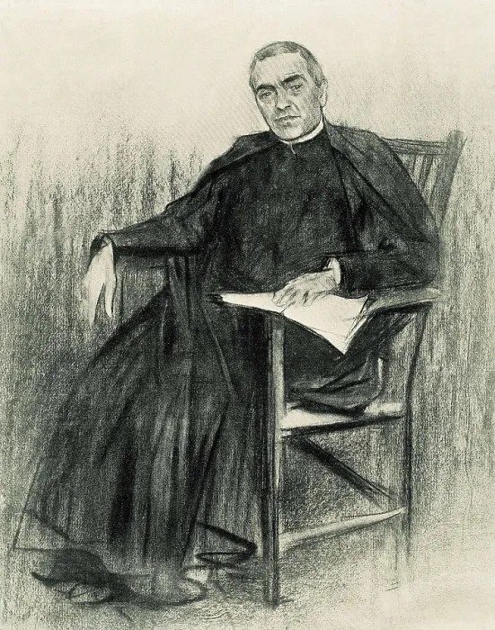 Framed Print : CASAS i CARBO, Ramn (1866-1932). Portrait of Jacint Verdaguer. Modernism. Drawing. AISA / Everett Collection**US SALES ONLY** Framed Print : CASAS i CARBO, Ramn (1866-1932). Portrait of Jacint Verdaguer. Modernism. Drawing. AISA / Everett Collection**US SALES ONLY**
