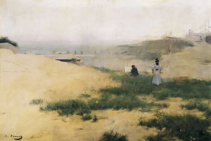 Framed Print : CASAS i CARBO, Ramn (1866-1932). Landscape with figures. Modernism. Oil on canvas. SPAIN. Pontevedra. Pontevedra Museum. AISA / Everett Collection**US SALES ONLY** Framed Print : CASAS i CARBO, Ramn (1866-1932). Landscape with figures. Modernism. Oil on canvas. SPAIN. Pontevedra. Pontevedra Museum. AISA / Everett Collection**US SALES ONLY**