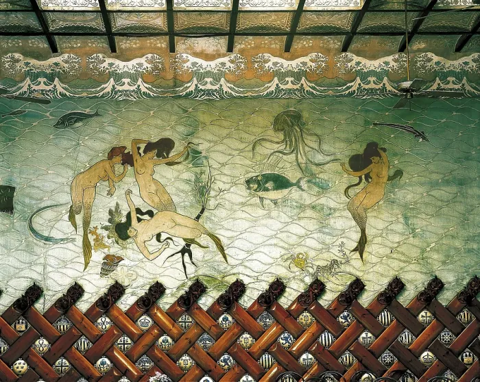 Framed Print : CASAS i CARBO, Ramn (1866-1932). Fonda Espaa. Mermaid's Room. 1899. SPAIN. Barcelona. Fonda Espaa. Modernism. Painting. AISA / Everett Collection**US SALES ONLY**