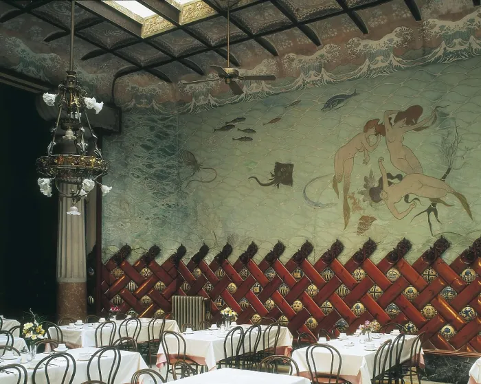 Framed Print : CASAS i CARBO, Ramn (1866-1932). Fonda Espaa. Mermaid's Room. 1899. SPAIN. Barcelona. Fonda Espaa. Modernism. Painting. AISA / Everett Collection**US SALES ONLY**