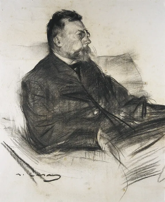 Framed Print : CASAS i CARBO, Ramon (1866-1932). Portrait of Angel Guimer. ca.1899. Modernism. Drawing. SPAIN. Barcelona. National Art Museum of Catalonia