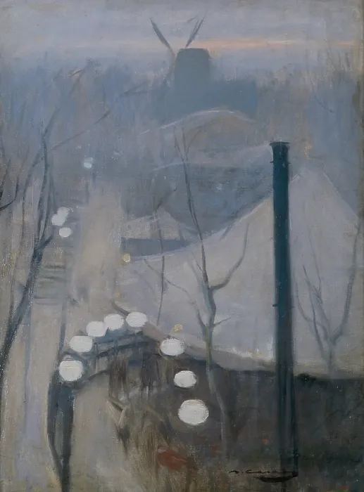 Framed Print : CASAS i CARBO, Ramon (1866-1932). Montmartre. ca. 1890. Modernism. Oil on canvas. SPAIN. Vilanova i la Geltru. Victor Balaguer Museum-Library. - P Framed Print : CASAS i CARBO, Ramon (1866-1932). Montmartre. ca. 1890. Modernism. Oil on canvas. SPAIN. Vilanova i la Geltru. Victor Balaguer Museum-Library. - P