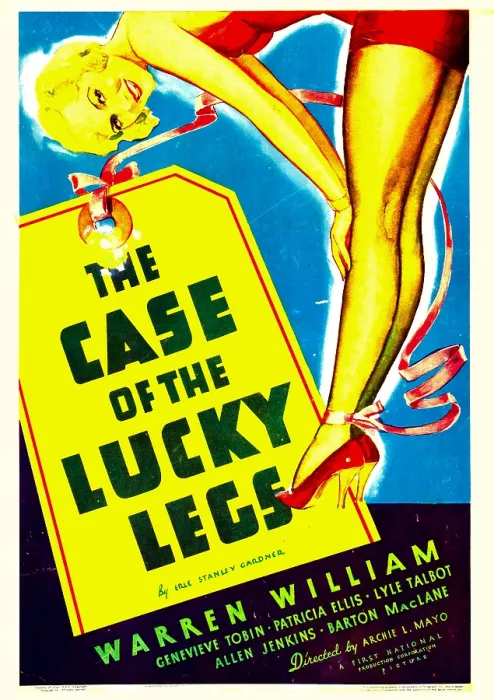 Framed Print : THE CASE OF THE LUCKY LEGS, window card, 1935