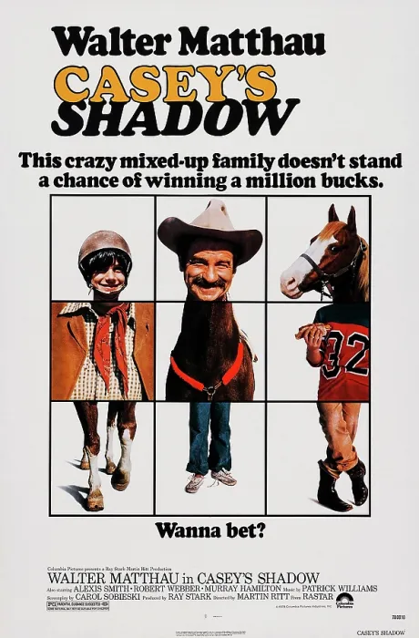 Framed Print : CASEY'S SHADOW, US poster, from left: Michael Hershewe, Walter Matthau, 1978, Columbia / courtesy Everett Collection Framed Print : CASEY'S SHADOW, US poster, from left: Michael Hershewe, Walter Matthau, 1978, Columbia / courtesy Everett Collection