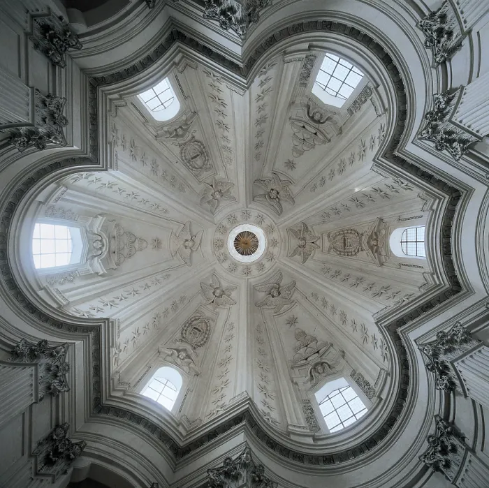 Framed Print : Castelli Francesco known as Borromini, Church of Sant'Ivo alla Sapienza, Rome, 1642 - 1662, 17th Century, Unknow, Italy, Lazio, Rome, Sant'Ivo alla Sapienza Church