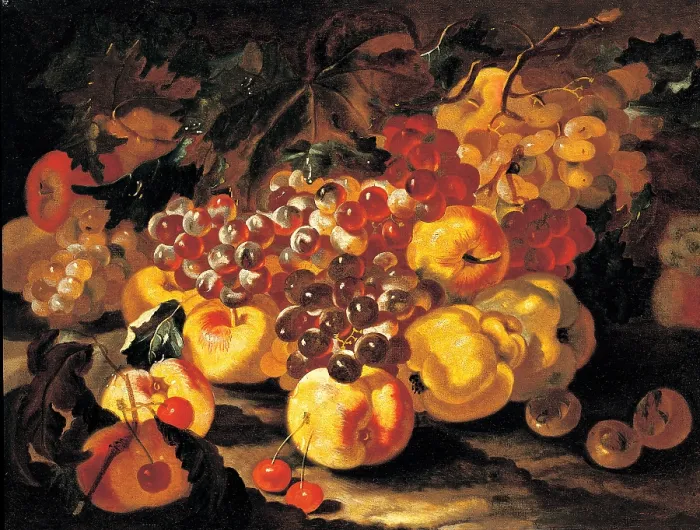 Framed Print : Castelli Giovanni Paolo know as Spadino, Grapes, apples and quinces, 1700 - 1710, 18th Century, oil on canvas Framed Print : Castelli Giovanni Paolo know as Spadino, Grapes, apples and quinces, 1700 - 1710, 18th Century, oil on canvas
