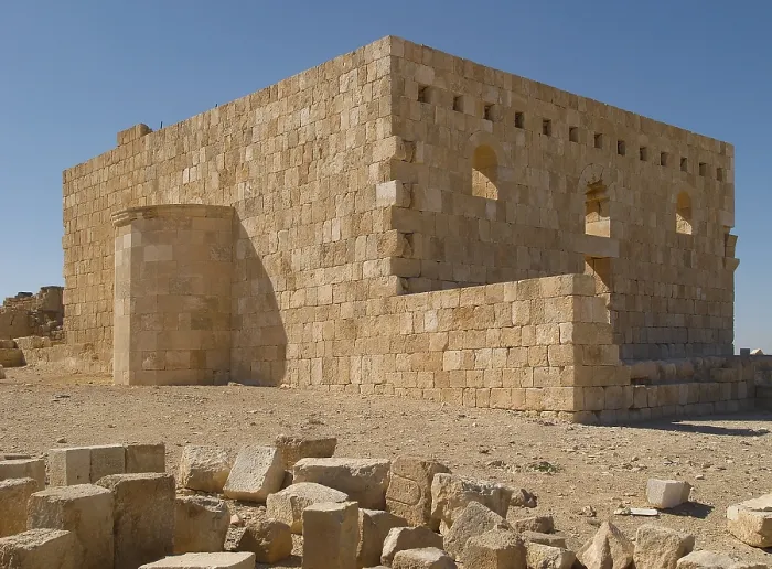 Framed Print : Castle of al-Hallabat (Qasr al-Hallabat), 4th Century A.D. fortified stone building - Jordan, Zarqa Governorate. Whole artwork view Framed Print : Castle of al-Hallabat (Qasr al-Hallabat), 4th Century A.D. fortified stone building - Jordan, Zarqa Governorate. Whole artwork view