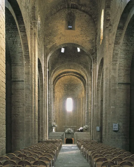 Framed Print : Castle and Collegiate Church of Saint Vincent. 12th c. SPAIN. Cardona. Colegiata de San Vicente (Collegiate Church of San Vicente). Romanesque art. Architecture