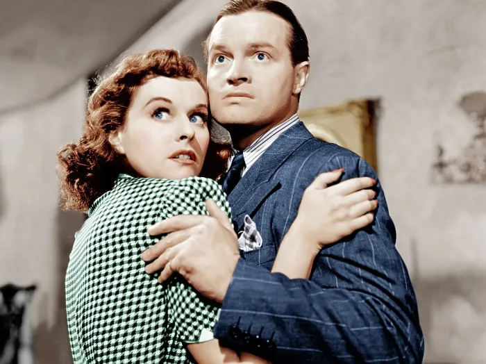 Framed Print : THE CAT AND THE CANARY, from left: Paulette Goddard, Bob Hope, 1939