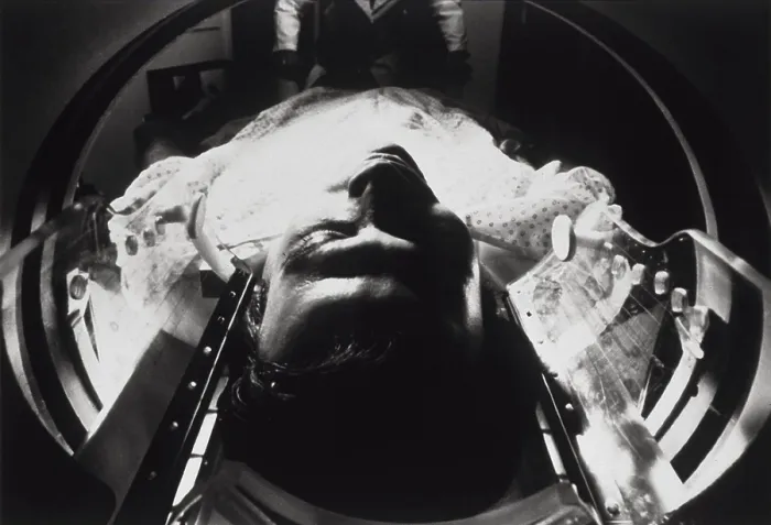 Framed Print : CAT (computer-aided tomography) scan being performed on a patient at the National Institute of Health, Bethesda, Maryland. 1987