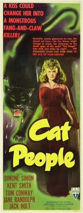 Framed Print : CAT PEOPLE, Simone Simon, 1942 Framed Print : CAT PEOPLE, Simone Simon, 1942