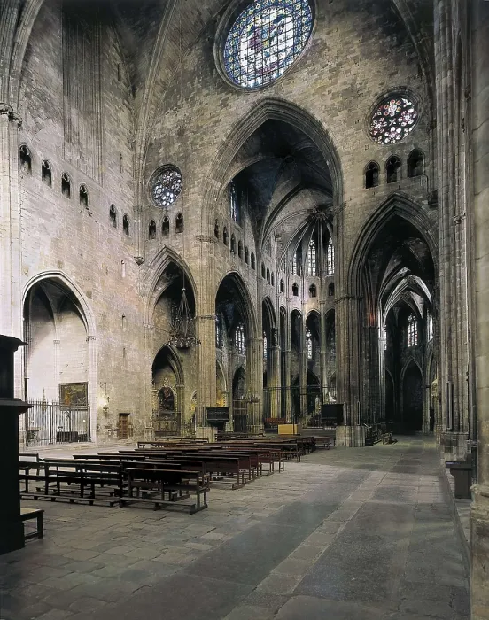 Framed Print : Cathedral of Girona. s.XIV-s.XV. SPAIN. Gerona. Cathedral. Central nave, head and ambulatory. Gothic art. Architecture. AISA / Everett Collection**US SALES ONLY** Framed Print : Cathedral of Girona. s.XIV-s.XV. SPAIN. Gerona. Cathedral. Central nave, head and ambulatory. Gothic art. Architecture. AISA / Everett Collection**US SALES ONLY**