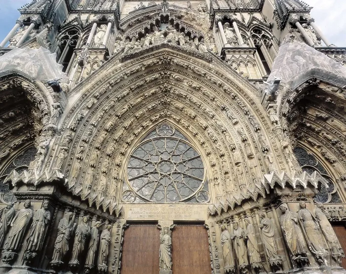 Framed Print : Cathedral of Notre-Dame of Reims. 1211-1311. FRANCE. Reims. Cathedral of Notre-Dame. Western faade. Gothic art. Architecture. AISA / Everett Collection**US SALES ONLY** Framed Print : Cathedral of Notre-Dame of Reims. 1211-1311. FRANCE. Reims. Cathedral of Notre-Dame. Western faade. Gothic art. Architecture. AISA / Everett Collection**US SALES ONLY**