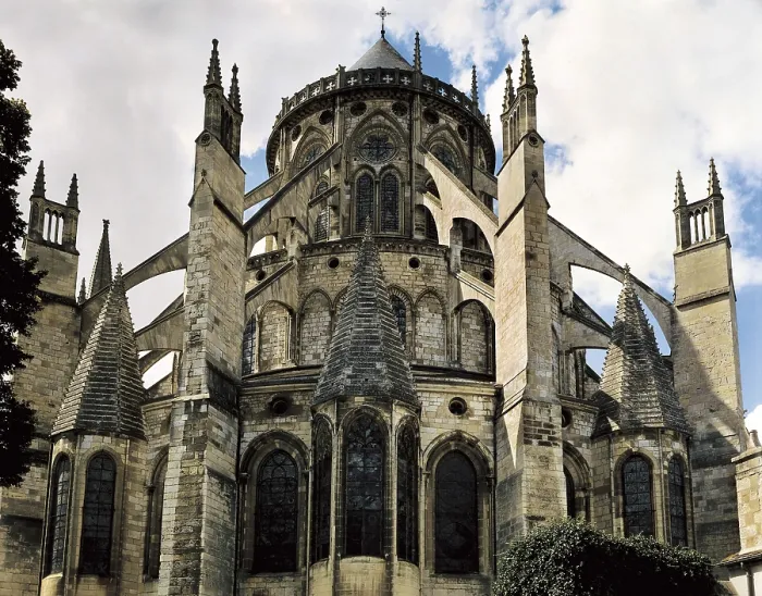 Framed Print : Cathedral of Saint-Etienne. FRANCE. Bourges. Cathedral of Saint-Etienne. Apse. Gothic art. Architecture. AISA / Everett Collection**US SALES ONLY**