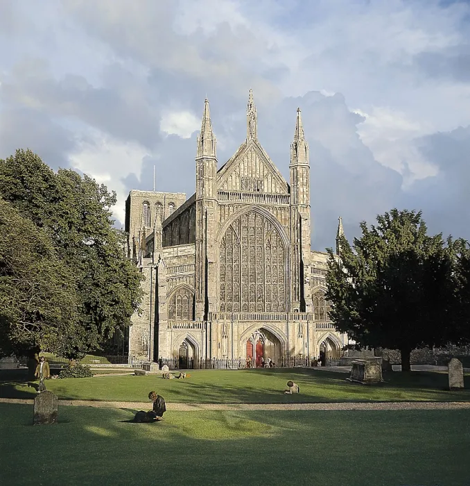 Framed Print : Cathedral of Winchester. 1079-1475. UNITED KINGDOM. ENGLAND. SOUTH EAST ENGLAND. Winchester. Gothic art. AISA / Everett Collection**US SALES ONLY**