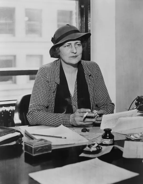 Framed Print : Catherine Curtis hosted a radio program WOMEN AND MONEY advocating women's financial independence and legal equality