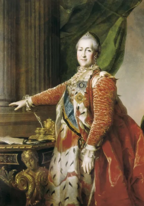 Framed Print : CATHERINE II 'the Great' (1729-1796). Oil on canvas. AISA / Everett Collection**US SALES ONLY**