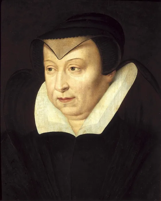 Framed Print : CATHERINE de Medicis (1519-1589). Queen of France (1547-1559), wife of Henry II. French anonymous portrait. Renaissance art. Oil on canvas. FRANCE. Paris. Louvre Museum