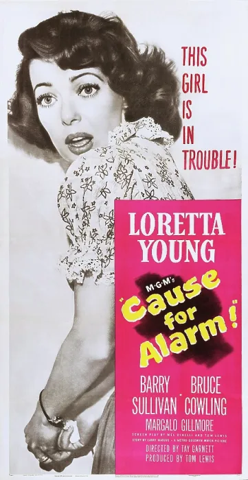 Framed Print : CAUSE FOR ALARM!, US poster, Loretta Young, 1951