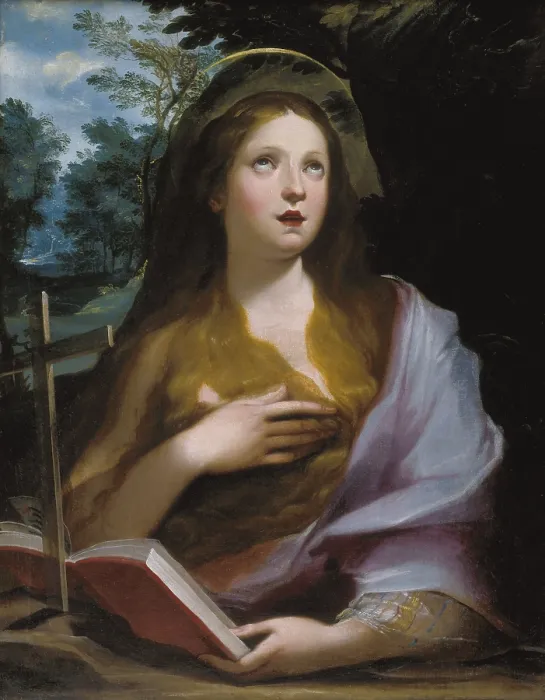 Framed Print : Cavaliere dArpino. Penitent magdalene. 1st third 17th c. Roman school. Mannerism art. Oil on canvas. BELGIUM. Tournai. Fine Arts Museum Framed Print : Cavaliere dArpino. Penitent magdalene. 1st third 17th c. Roman school. Mannerism art. Oil on canvas. BELGIUM. Tournai. Fine Arts Museum