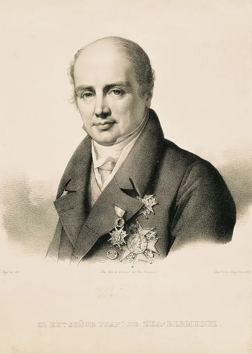 Framed Print : CEA BERMUDEZ, Francisco (1772-1850). Spanish politician and diplomat. Litography. SPAIN. Madrid. Romantic Museum. AISA / Everett Collection**US SALES ONLY**