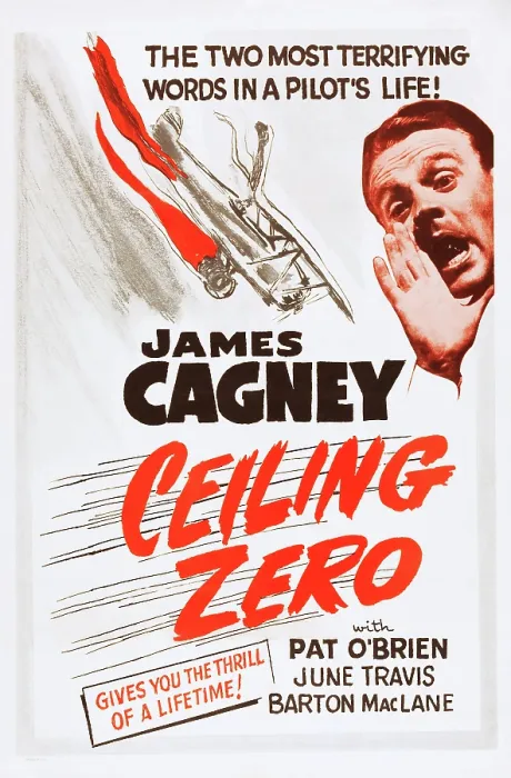 Framed Print : CEILING ZERO, US poster art, James Cagney, 1936