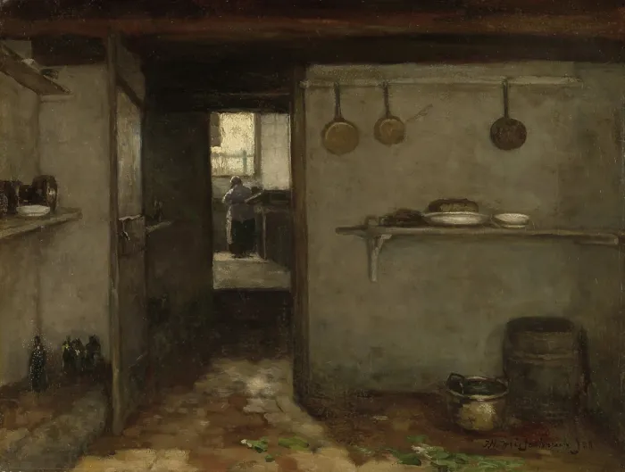 Framed Print : Cellar of the Artist's Home in The Hague, by Johan Hendrik Weissenbruch, 1888. Dutch oil painting on canvas Framed Print : Cellar of the Artist's Home in The Hague, by Johan Hendrik Weissenbruch, 1888. Dutch oil painting on canvas