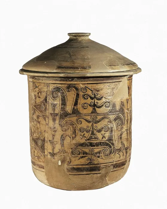 Framed Print : Celtiberian Kalathos from Azaila. Ceramics. SPAIN. Madrid. National Museum of Archaeology. Proc: SPAIN. Azaila. AISA / Everett Collection**US SALES ONLY**