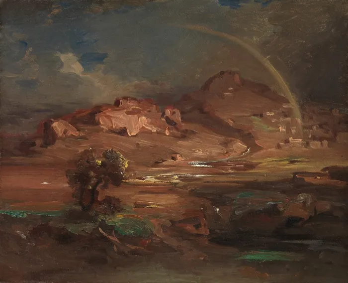 Framed Print : THE CEMETERY AT PRONOIA NEAR NAUPLIA, by Carl Rottmann, 1841-47, German painting, oil on canvas Framed Print : THE CEMETERY AT PRONOIA NEAR NAUPLIA, by Carl Rottmann, 1841-47, German painting, oil on canvas