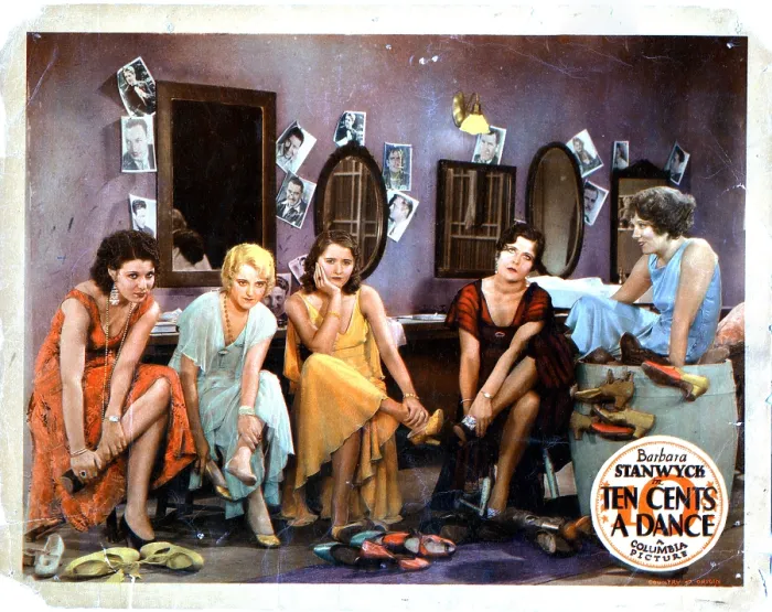 Framed Print : TEN CENTS A DANCE, Barbara Stanwyck, (center), 1931