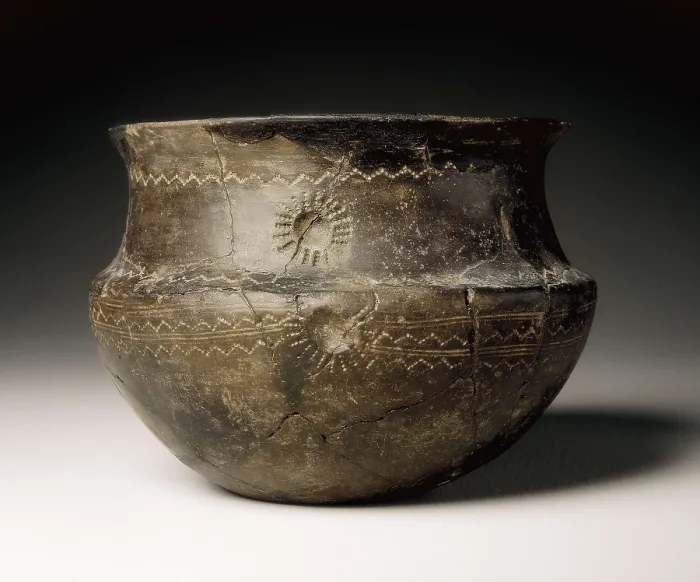 Framed Print : Ceramic vase. 6th c. - 4th c. BC. Cogotas Culture. Bronze Age. Ceramics. SPAIN. Madrid. National Museum of Archaeology. Proc: SPAIN. Cardeosa. Las Cogotas