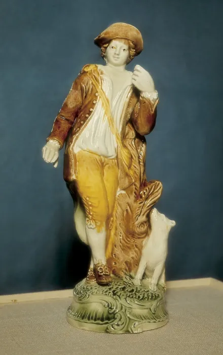 Framed Print : Ceramics of Burslem (1770). Figure of a shepherd made by Ralph Wood. Ceramics. UNITED KINGDOM. London. Victoria and Albert Museum. AISA / Everett Collection (41809)**US SALES ONLY**
