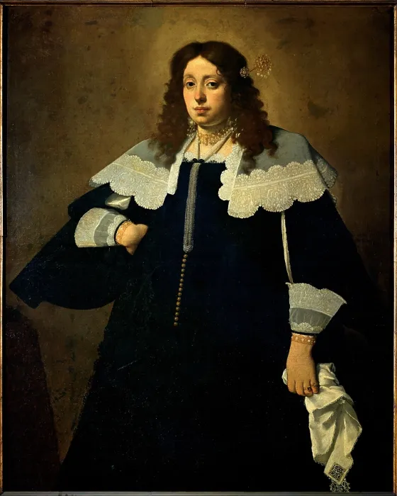 Framed Print : Ceresa Carlo, Lady with Handkerchief, 1640, 17th Century, oil on canvas, Italy, Lombardy, Milan, Brera Art Gallery, (603593) Everett CollectionMondadori Portfolio**US SALES ONLY**